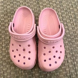 Light pink crocs size 7